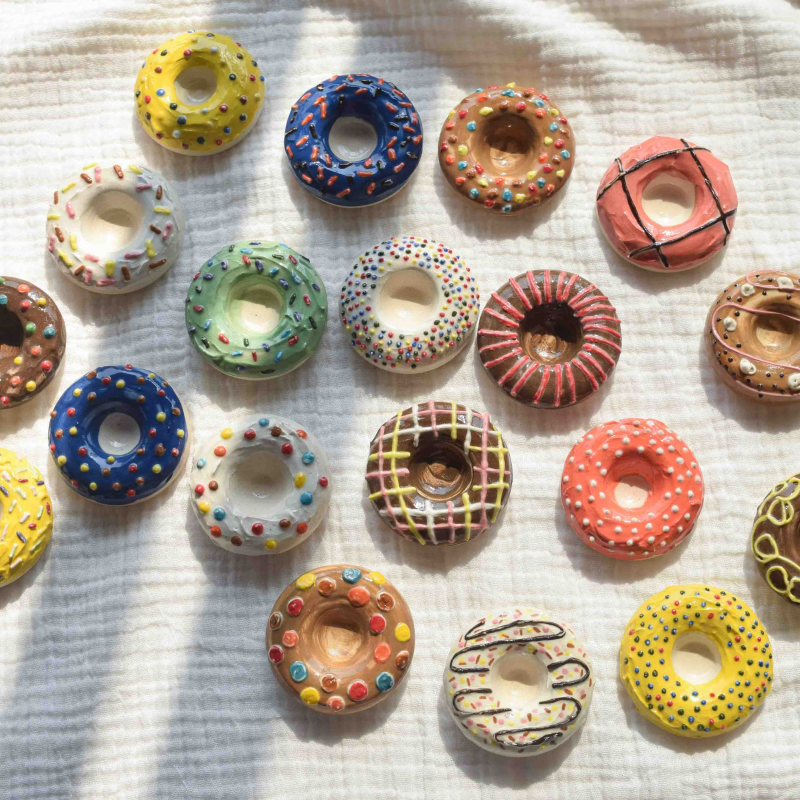 DONUT CANDLE HOLDER / MAGNET (SET OF 3) - Image 6